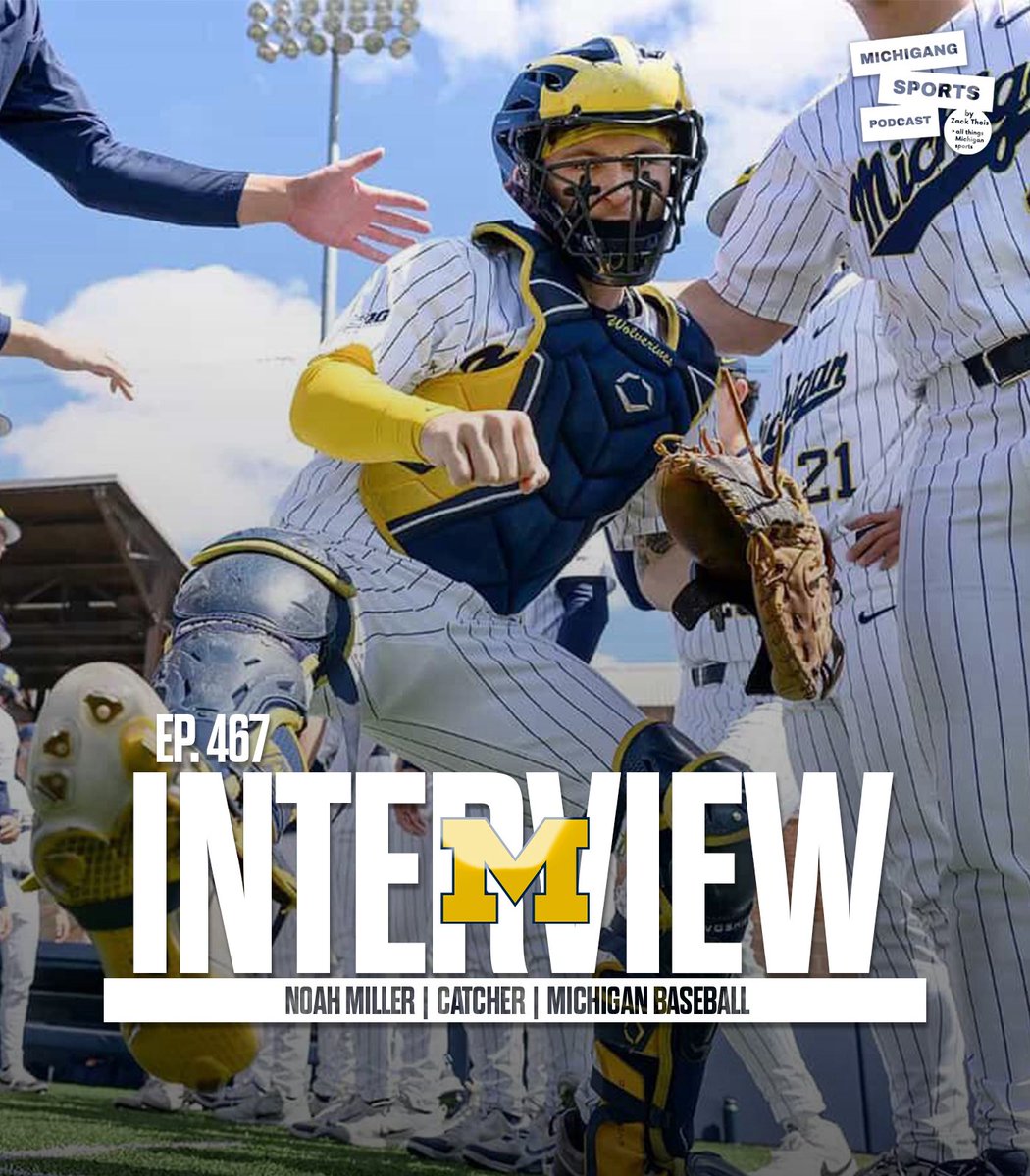 Episode 467: Interview with Michigan Baseball Player Noah Miller:

In this episode, I interview Michigan catcher Noah Miller, who shares insights about his experiences in college baseball, including his time in the Cape Cod League!
open.spotify.com/episode/5tTjS1…