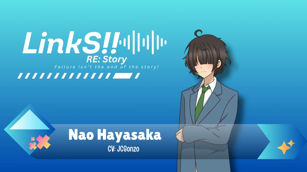JCGonzo_'s tweet image. 🔇Role Announcement🔇
"Mmm? ...oh! Aha!"
Excited to reveal that I got a wonderful opportunity to voice Nao Hayasaka in LinkS!! Thanks again to @LinksReStory for providing me with this wonderful opportunity. Hope you like idols~. Cause I'll be there watching with you guys.💙