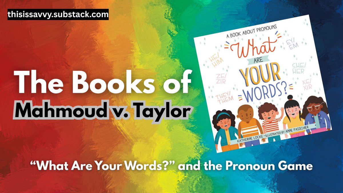 thisissavvy1's tweet image. “This book isn’t just about teaching kids to accept and affirm others; it also subjects them to a world of unnecessary and unnatural stress. In what world is stressing over third-person pronouns normal?”
I’m reading all nine children’s books mentioned in #MahmoudvTaylor. Here’s…