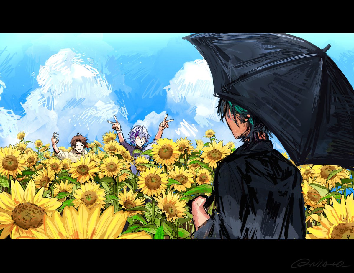 朝6時ひまわり畑集合ね！
#あさめしゃ