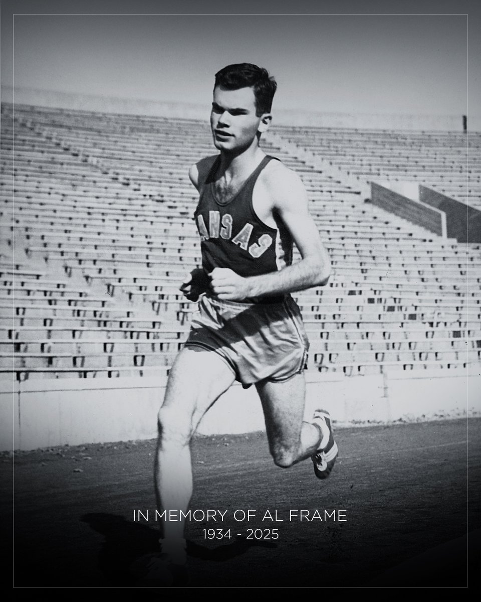 Kansas Track &amp; Field and Cross Country mourns the loss of legend Al Frame, who passed away on Tuesday at the age of 91.

More info → bit.ly/45pAdsU