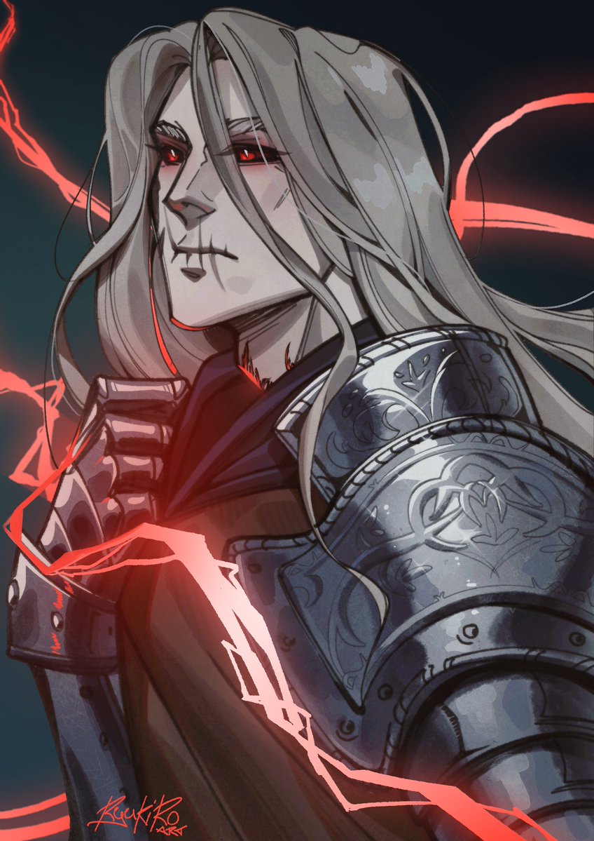 Ryukiroart's tweet image. revenge! With Elden Ring OC for dear friend
@\Sever1220 ❤️
#artfight #artfightteamfossils #artfight2025