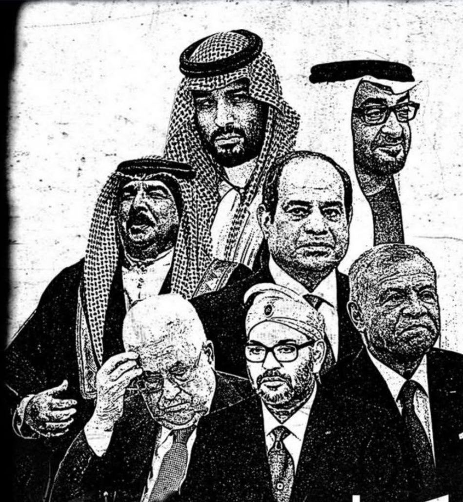 R_AL_Khafaji's tweet image. حكام التجوبع القادة العرب الذين ساعد صمتهم وتواطؤهم في تشديد الحصار على غزة مما جوع إخوانهم بينما يصافحون المحتل.
#صهاينة_العرب