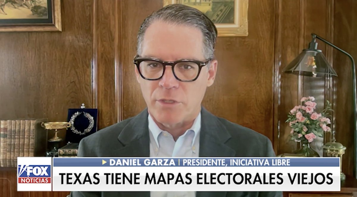 Daniel Garza (@danielggarza) on Twitter photo Le digo a <a href="/KatrinaCampins/">Katrina Campins</a> de <a href="/FoxNoticiasEnX/">Fox Noticias</a> que la Constitution de Tejas permite que los mapas electorales sean reconfigurados a la discreción del gobernador y la legislatura.
Dado los cambios significantes en la demográfica, es tiempo. foxnews.com/video/63762495… #FoxNews Le digo a <a href="/KatrinaCampins/">Katrina Campins</a> de <a href="/FoxNoticiasEnX/">Fox Noticias</a> que la Constitution de Tejas permite que los mapas electorales sean reconfigurados a la discreción del gobernador y la legislatura.
Dado los cambios significantes en la demográfica, es tiempo. foxnews.com/video/63762495… #FoxNews