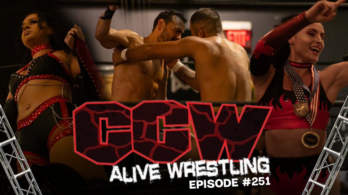 CCWAliveTV's tweet image. Don't miss tomorrow night's all-new episode of #CCWALIVE, featuring two matches from Bash At The Brew 53!
ARIEL LEVY vs ALAN MARTINEZ
&
KRISTIN BLAZE vs GIANNA GAGE
Watch CCW Alive every Tuesday night at 7/6c on YouTube and X!