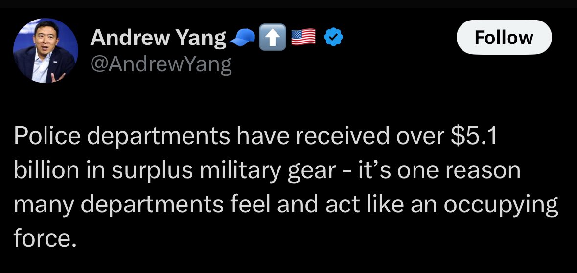 Good thing they were an “occupying force” tonight, Yang.
