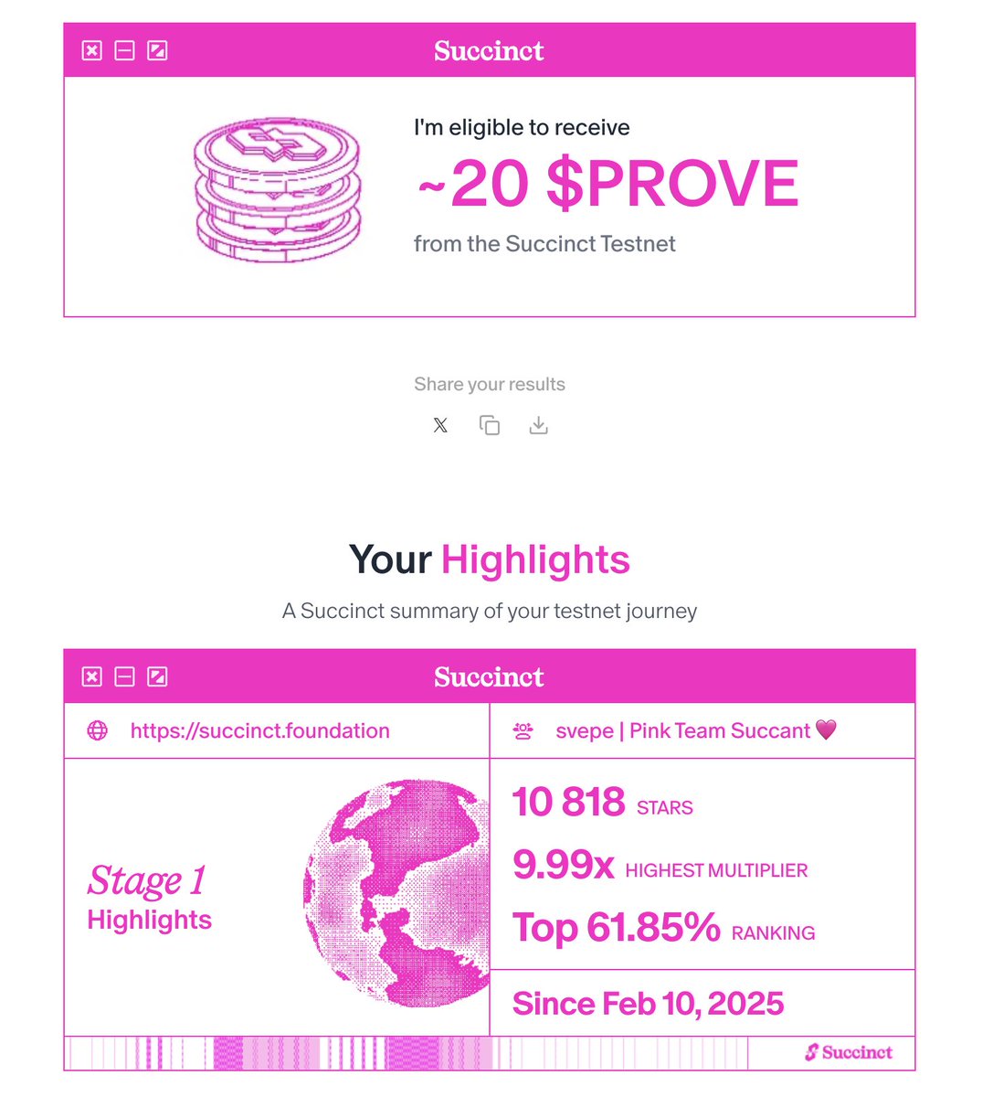 Heya, 20 $PROVE for testnet, why so? <a href="/0xCRASHOUT/">crashout</a> 
Was playin so hard :(
