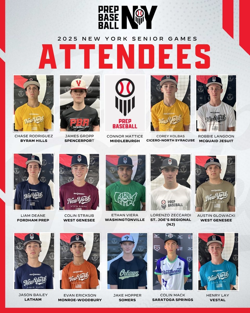 2025 New York Senior Games 🎓

Please welcome the following players who will join us in another loaded event on Wednesday August 13th at the @lumberyardny in Cortland, NY. The top event for uncommitted 2026's for the remaining calendar year. 

⬇️ Request your Invite Here ⬇️
