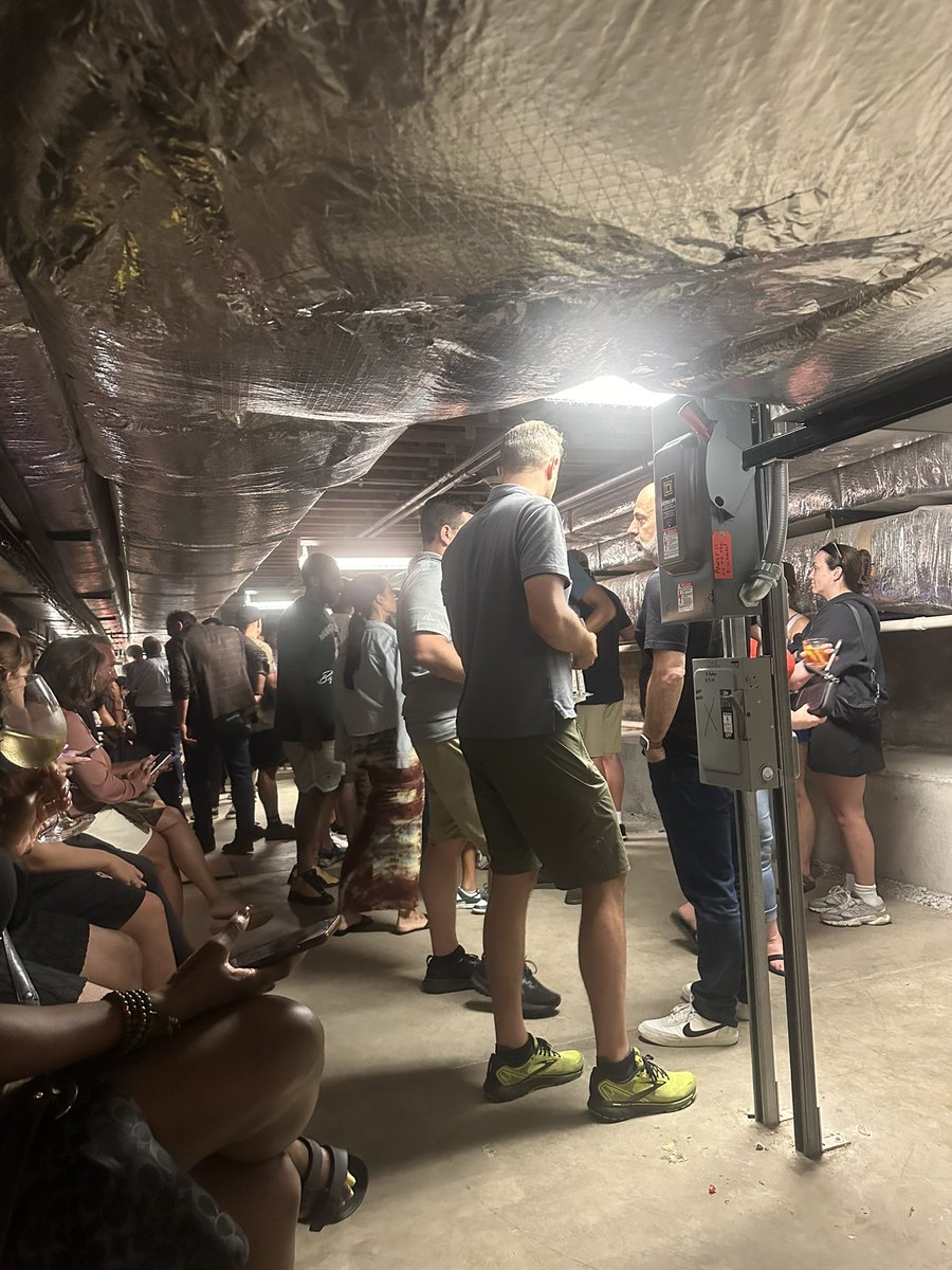ashbinks2588's tweet image. Got to hang out beneath a restaurant/bar tonight in Louisville because tornado sirens went off. Only lasted a few minutes and was just wind/lightning. Landon was scared until he got downstairs and thought it was super cool lol.
