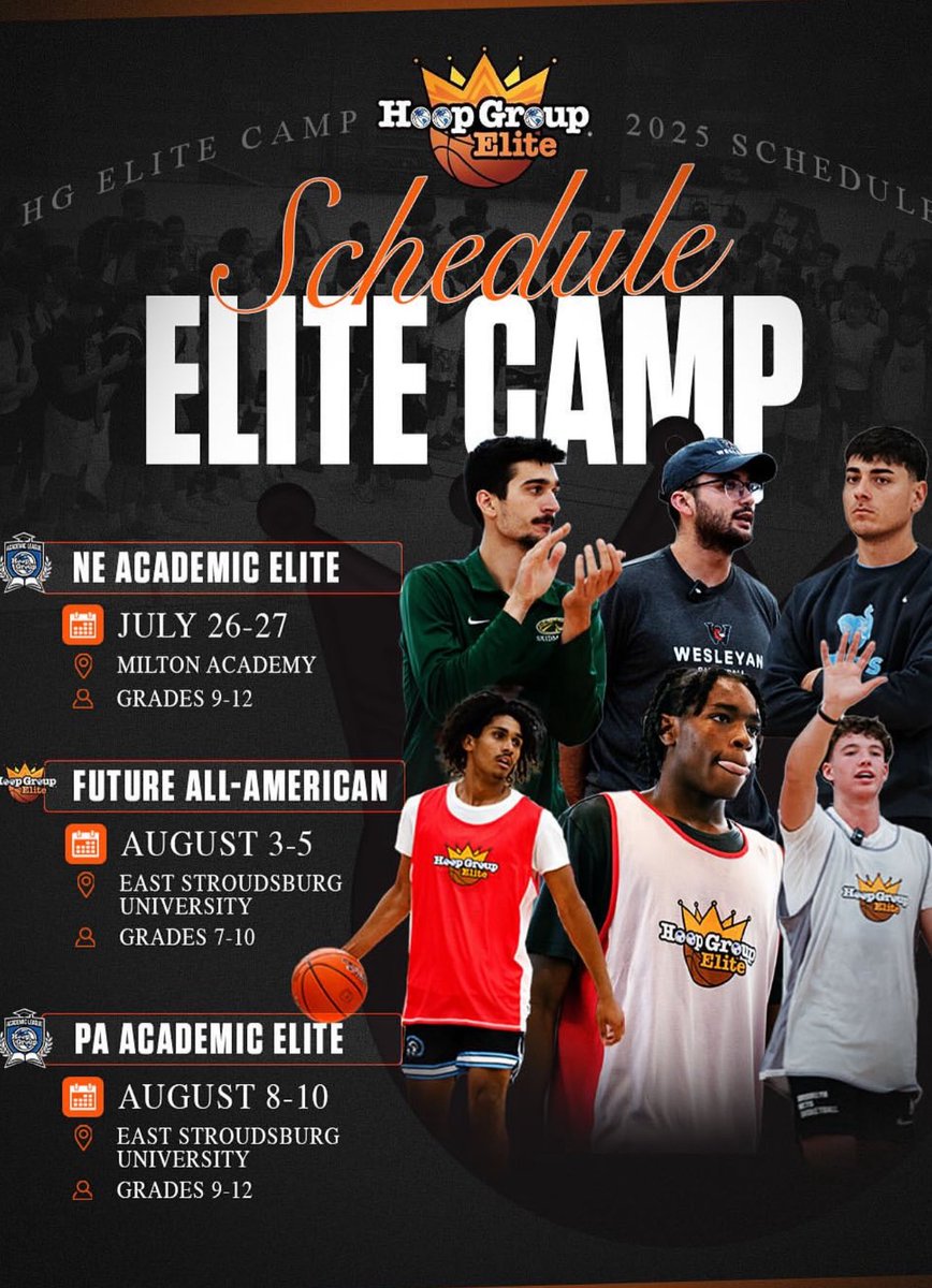 Brian Petruzzelli (@brianpetro4) on Twitter photo Back in PA next week for <a href="/TheHoopGroup/">Hoop Group</a> 2025 Future All-American Camp!
Rising 7th-Rising 10th graders from around the nation and globe!
DM for info or click the link to register!
Register: register.hoopgroup.com/site/register/… Back in PA next week for <a href="/TheHoopGroup/">Hoop Group</a> 2025 Future All-American Camp!
Rising 7th-Rising 10th graders from around the nation and globe!
DM for info or click the link to register!
Register: register.hoopgroup.com/site/register/…