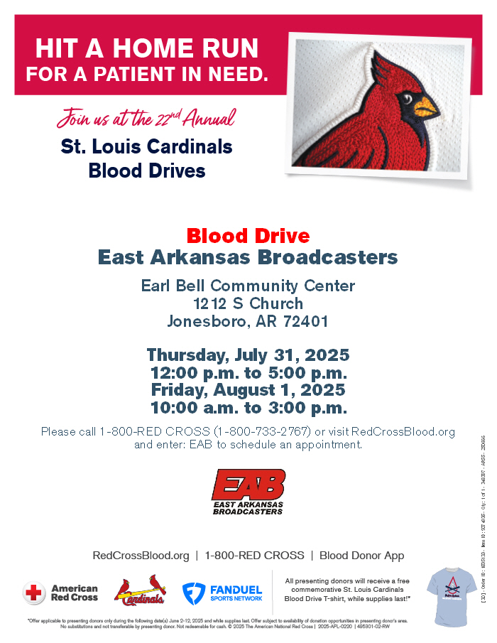 Kara Richey (@kara_richey) on Twitter photo .<a href="/TheTicketRadio/">The Ticket Radio Network</a> & EAB have teamed up again this year with the American Red Cross & the St. Louis Cardinals for a blood drive!
Join us at the Earl Bell Center this Thurs (noon-5p) or Fri (10a-3p) to donate. Get a t-shirt (and snacks! there's always snacks!) when you donate. .<a href="/TheTicketRadio/">The Ticket Radio Network</a> & EAB have teamed up again this year with the American Red Cross & the St. Louis Cardinals for a blood drive!
Join us at the Earl Bell Center this Thurs (noon-5p) or Fri (10a-3p) to donate. Get a t-shirt (and snacks! there's always snacks!) when you donate.