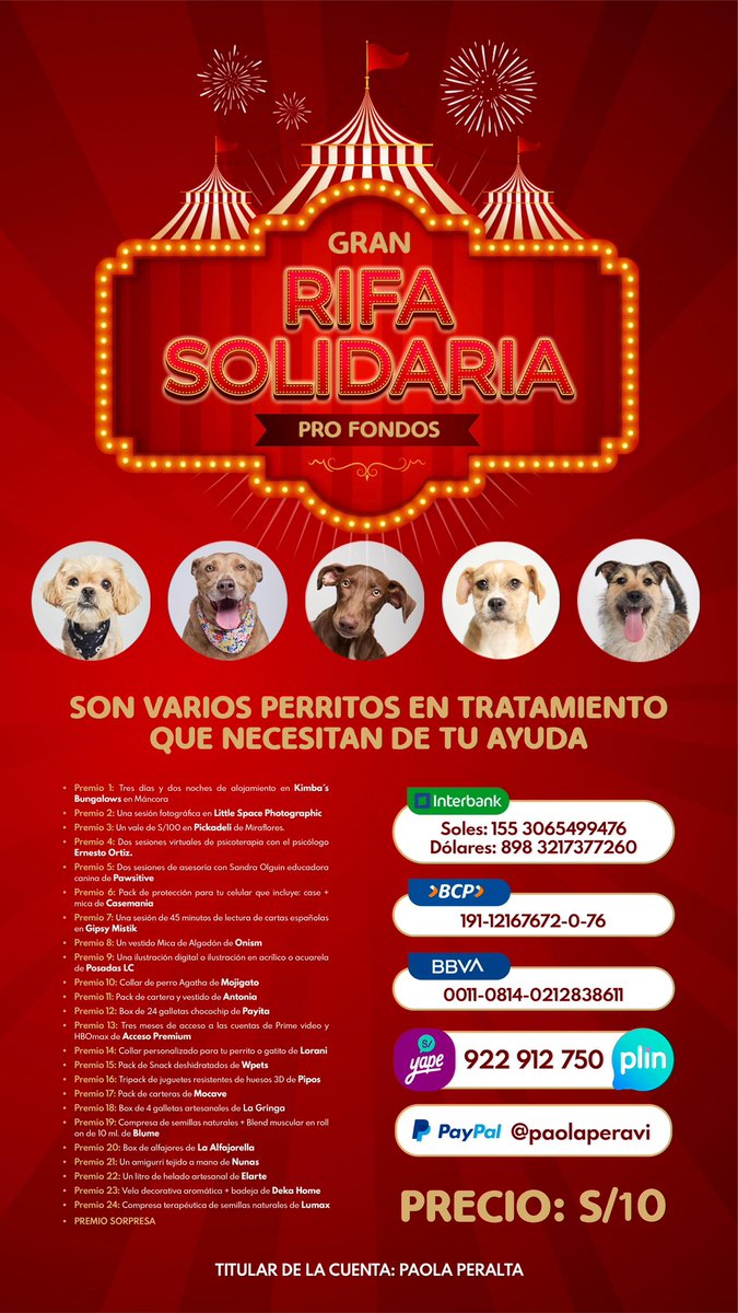 peravi's tweet image. Con la venta de la rifa estamos abonando la deuda que tenemos en la veterinaria 
Se pagó los Saldos del mes de Junio de Almendra, Nutella, Pee Wee y Pacita 😖
Saldo pendiente de Julio S/417.50
Si deseas seguir ayudando … puedes comprar una rifita 💜 a solo S/10 soles