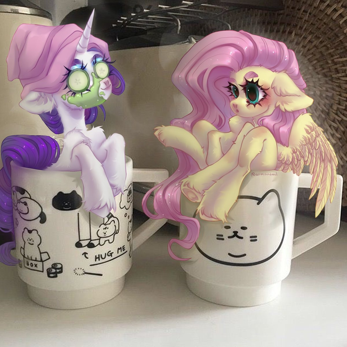 armand00ll's tweet photo. Ponies in cup ☕️

Who will we teleport from the ponies into our lives next?

#MLP #mylittlepony #mylittleponyfriendshipismagic #rarity #Fluttershy #g4 #mlpfanart #brony https://t.co/GYcqxbN0m0