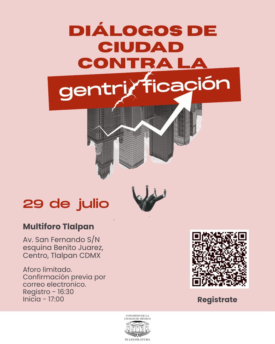 GPMorenaCdMex's tweet image. Toca el turno de continuar con los diálogos de ciudad contra la gentrificación, ahora en Tlalpan.
Nos vemos para seguir la conversación.