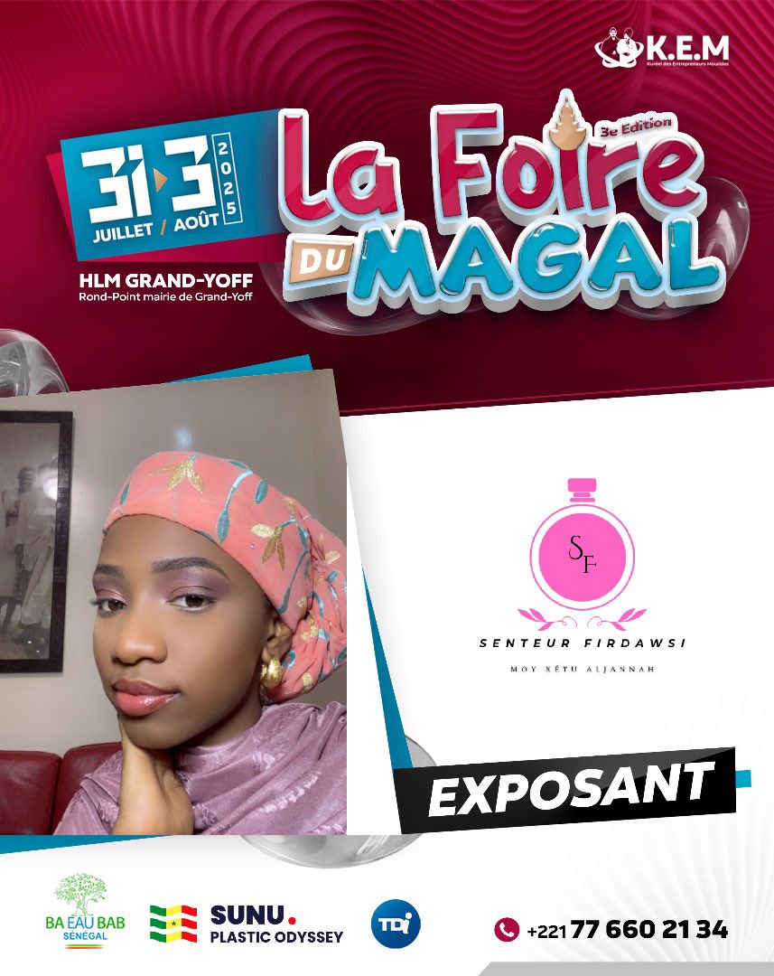 Ndaminata3's tweet image. Foire bi jeudi lay commencer ba dimanche
Diguéne nieuw holl limay diaye🥹 ?
#foiremagal2025
Stande 11