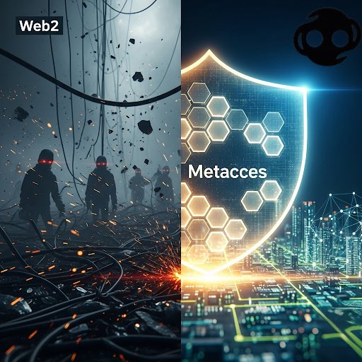 ToriaNkanang's tweet image. 6/

But there’s so much tension. Hackers lurk in the shadows of Web2 😩. Oli whispers, “Your data’s safe here.” @Metacces blockchain locks it down. I’m not just a user, I’m in charge. 😌That power feels “good”😇 #ThreadChallenge #Metacces @NobleprimeO