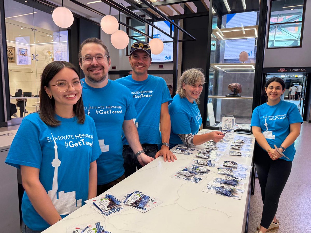 Today is World Hepatitis Day! Our team had an amazing day raising awareness at Toronto’s Union Station! Thank you to everyone that stopped by to chat with us at the booth! We hope you enjoyed the treat and learned about our team’s efforts towards eliminating viral hepatitis!