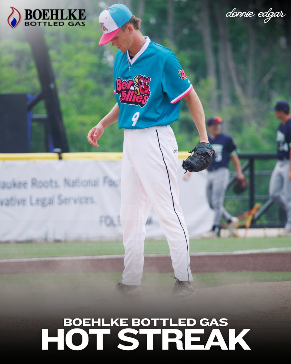 Donnie Edgar is a FLAMETHROWER 🔥

Through 19.0 innings pitched, Donnie leads the Nooks with a 1.06 ERA, allowing just 9 hits and earning 2 wins.

Hot Streaks are presented by Boehlke Bottled Gas Corp.