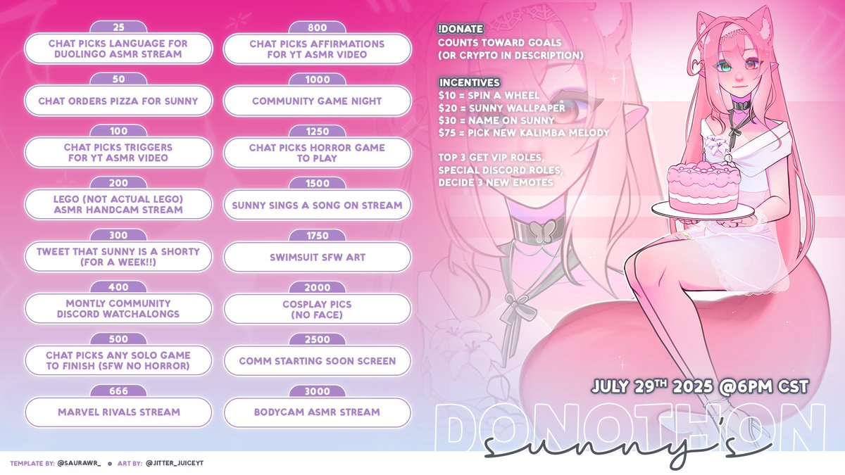 29th July is my birthday! We'll be having a celebration week and birthdaython till the end of the week✨
Come to celebrate with me! 🎂