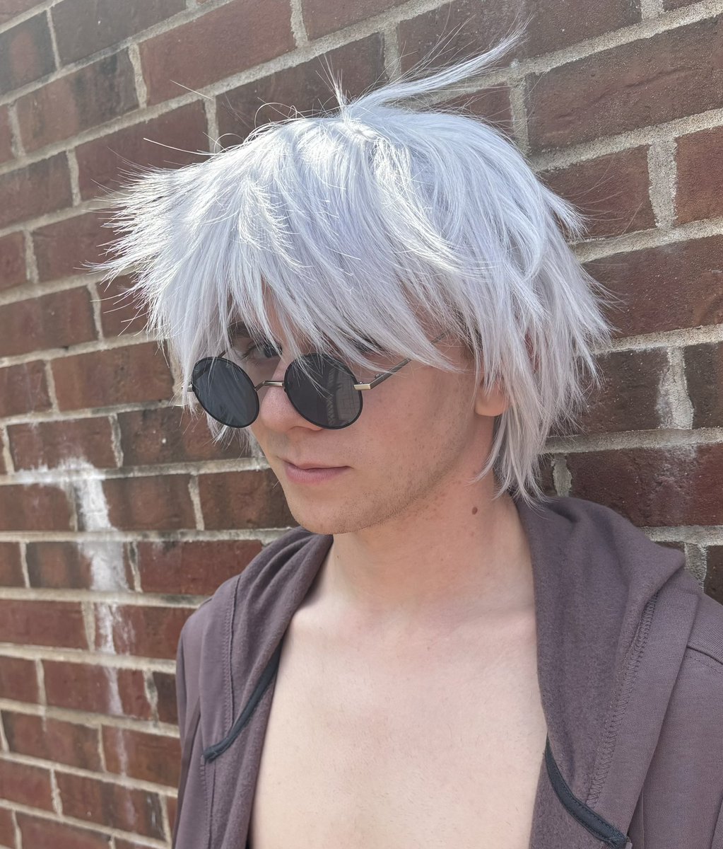 NovaSizer69's tweet image. Swimsuit gojo cosplay that i totally didn’t forget to post on here