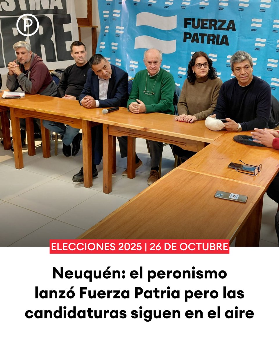 Letra_P's tweet image. #Elecciones2025 📍 Neuquén: el PJ oficializó la conformación del frente electoral que nació en Buenos Aires
🏛️ El espacio arriesga la mitad de las bancas que se diputan en la provincia
🔗 letrap.com.ar/c5417528
✍️ @arielboffelli
