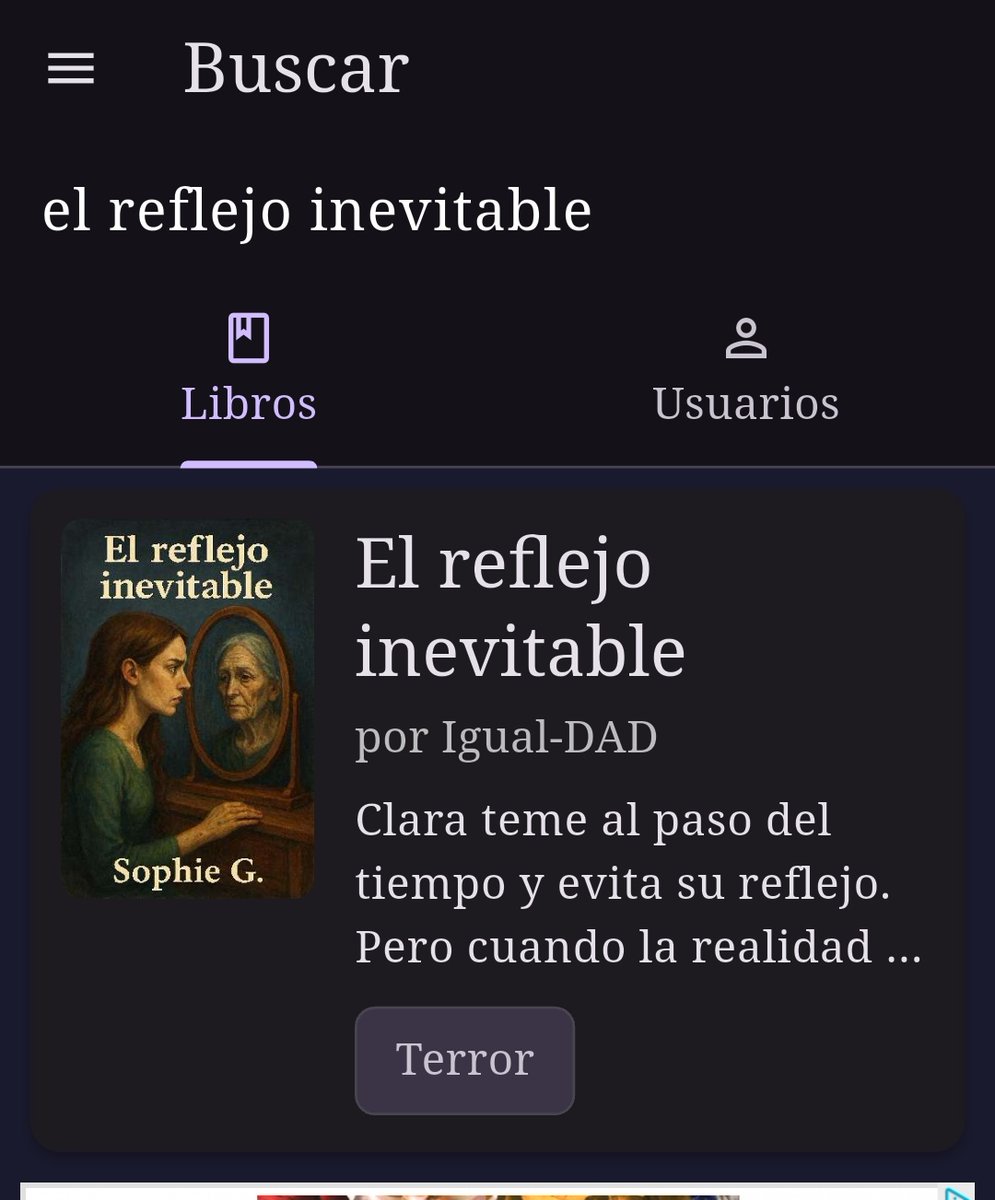 Chicooos! Ya podéis encontrar mi libro: “El reflejo inevitable” en la app de Wrixy!! 

Había que estrenarla pronto ☺️

Podéis encontrarla desde la pestaña de recientes, ya que está recién publicado, o buscando desde la lupa por su nombre: “El reflejo inevitable”, ya que soy