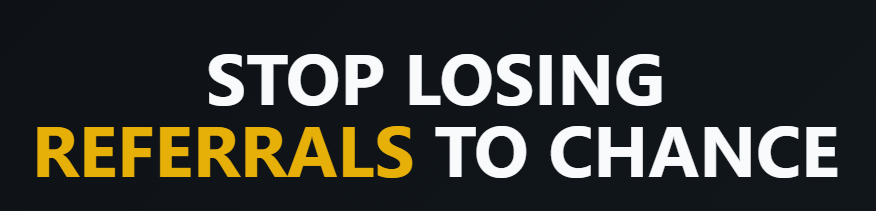 itspatrickwalsh's tweet photo. You're really losing about 80% of sales, just by not having a simple system in place to close referrals.

Found out how you can save up £10,000+ each year

https://t.co/pZcv541tld https://t.co/TIFB8UZDPT