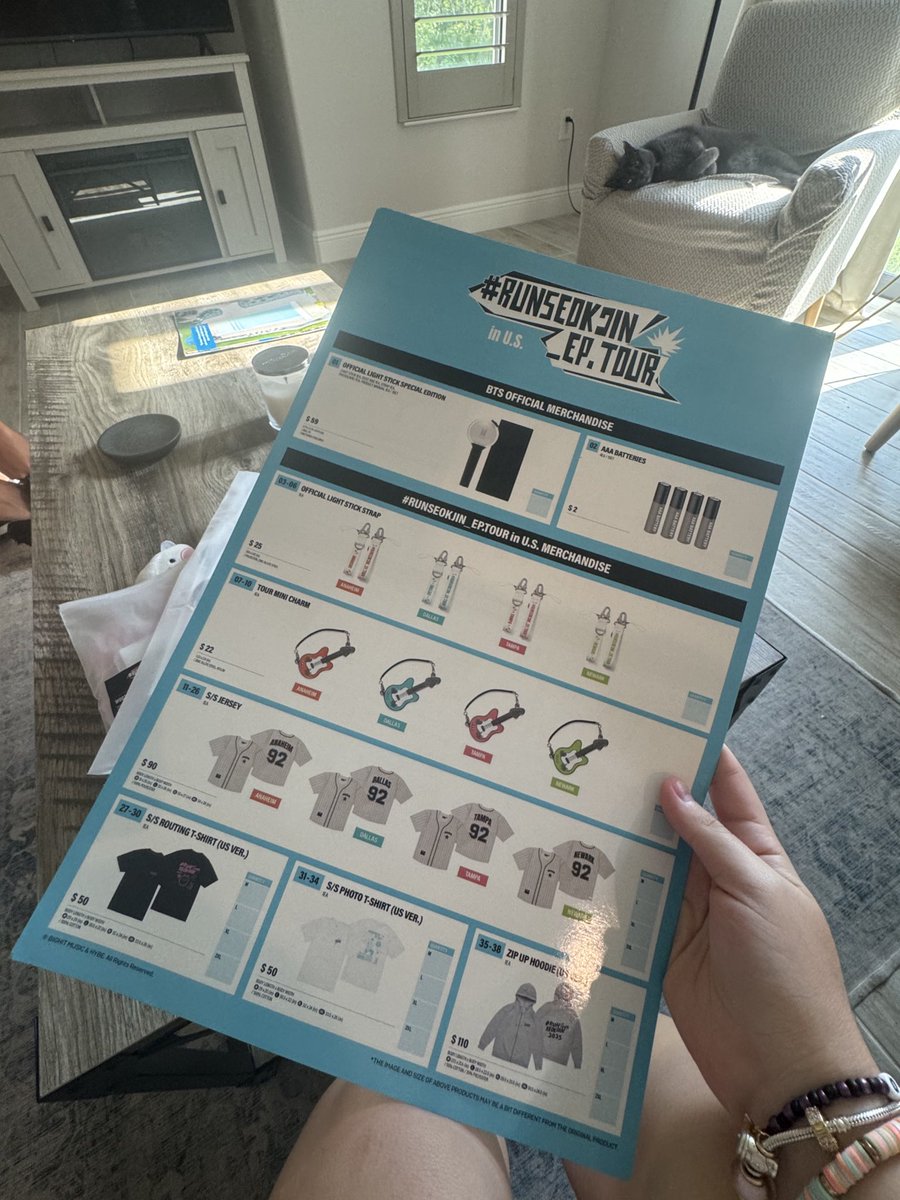 deservesjk's tweet image. guys i stole one of the merch menus hybe pls dont come for me