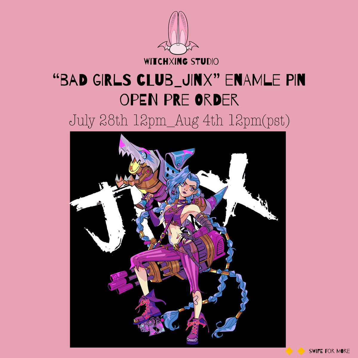 WitchXingStudio's tweet image. 🌟BGC_Jinx🌟 Pre order is now available!💖💖💖 link in bio.