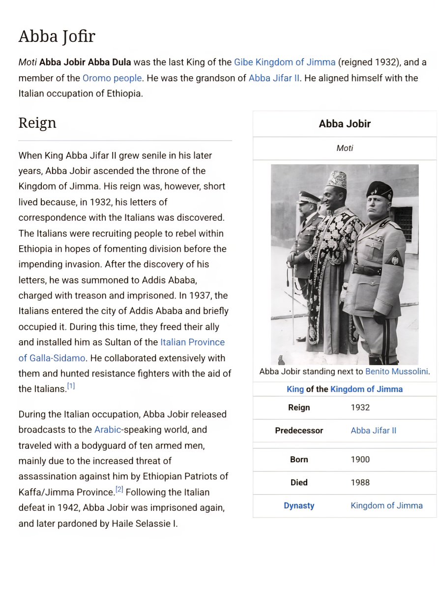1juxa's tweet image. Abba Jofir ... During Italian invasion...