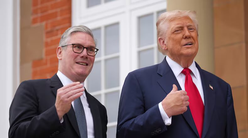 “So Keir, here’s the deal for today….You visit my golf club in the country that you are Prime Minister of and l will spend almost the entirety of our time together today saying how we are friends but then ridiculing you on various shitty policies that you have inflicted on the
