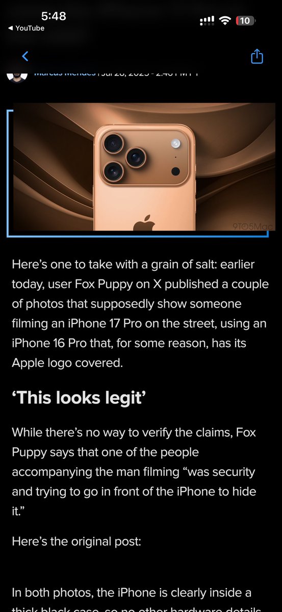 Never thought I would see a day where “Fox Puppy” would be in a 9to5Mac’s article lmao