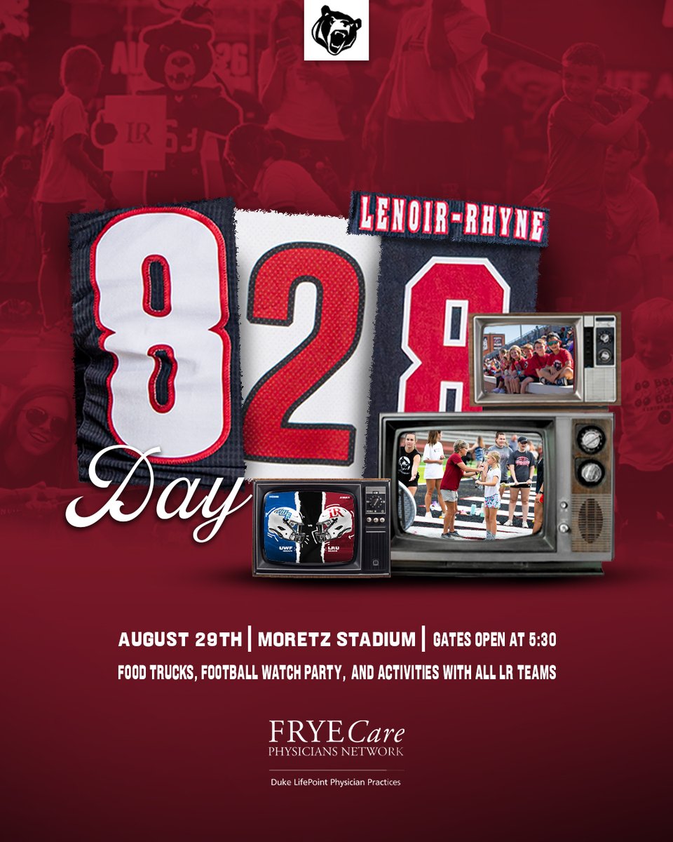 Lenoir-Rhyne Bears (@lrbears) on Twitter photo ๐ด๐ฎ๐ด ๐๐ฎ๐ ๐ฝ๐ฟ๐ฒ๐๐ฒ๐ป๐๐ฒ๐ฑ ๐ฏ๐ ๐๐ฟ๐๐ฒ๐๐ฎ๐ฟ๐ฒ ๐ข๐ฟ๐๐ต๐ผ๐ฝ๐ฒ๐ฑ๐ถ๐ฐ๐ & ๐ก๐ฒ๐๐ฟ๐ผ๐๐๐ฟ๐ด๐ฒ๐ฟ๐ ๐ถ๐ ๐๐๐๐ ๐ผ๐ป ๐๐๐ด. ๐ฎ๐ตโผ๏ธ
New this year - we're hosting a giant watch party for the <a href="/LRBearsFootball/">Lenoir-Rhyne Football</a> game vs. West Florida on the video board during the event. Bring ๐ด๐ฎ๐ด ๐๐ฎ๐ ๐ฝ๐ฟ๐ฒ๐๐ฒ๐ป๐๐ฒ๐ฑ ๐ฏ๐ ๐๐ฟ๐๐ฒ๐๐ฎ๐ฟ๐ฒ ๐ข๐ฟ๐๐ต๐ผ๐ฝ๐ฒ๐ฑ๐ถ๐ฐ๐ & ๐ก๐ฒ๐๐ฟ๐ผ๐๐๐ฟ๐ด๐ฒ๐ฟ๐ ๐ถ๐ ๐๐๐๐ ๐ผ๐ป ๐๐๐ด. ๐ฎ๐ตโผ๏ธ
New this year - we're hosting a giant watch party for the <a href="/LRBearsFootball/">Lenoir-Rhyne Football</a> game vs. West Florida on the video board during the event. Bring