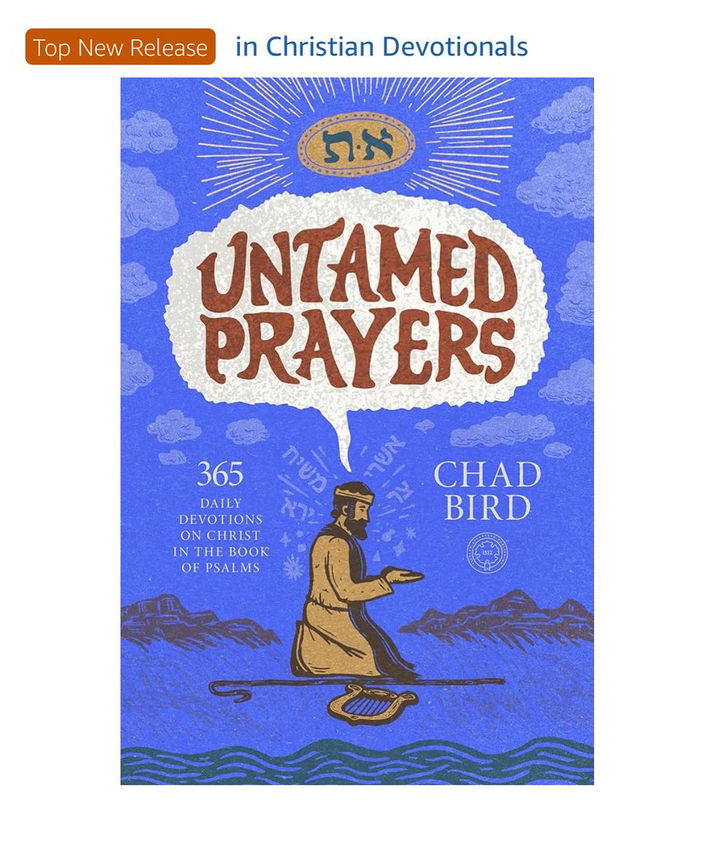 I am so grateful to see Untamed Prayers reach #1 in Christian Devotionals. This is a huge category of books, with more coming out every day. Thank you for placing your preorders and bumping it up to #1.

My goal is very simple: to get people into the Psalms, to see Christ there,