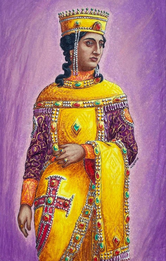 RomeInTheEast's tweet image. The Empress Zoe by MaxentiusIllustrator
