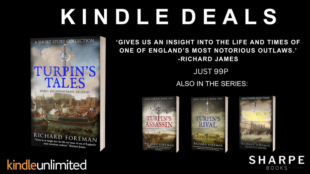 #KindleDeals
#99p Turpin's Tales, by @rforemanauthor

Hero. Highwayman. Legend.

amazon.co.uk/Turpins-Tales-…

#historicalfiction #18thcentury #dickturpin