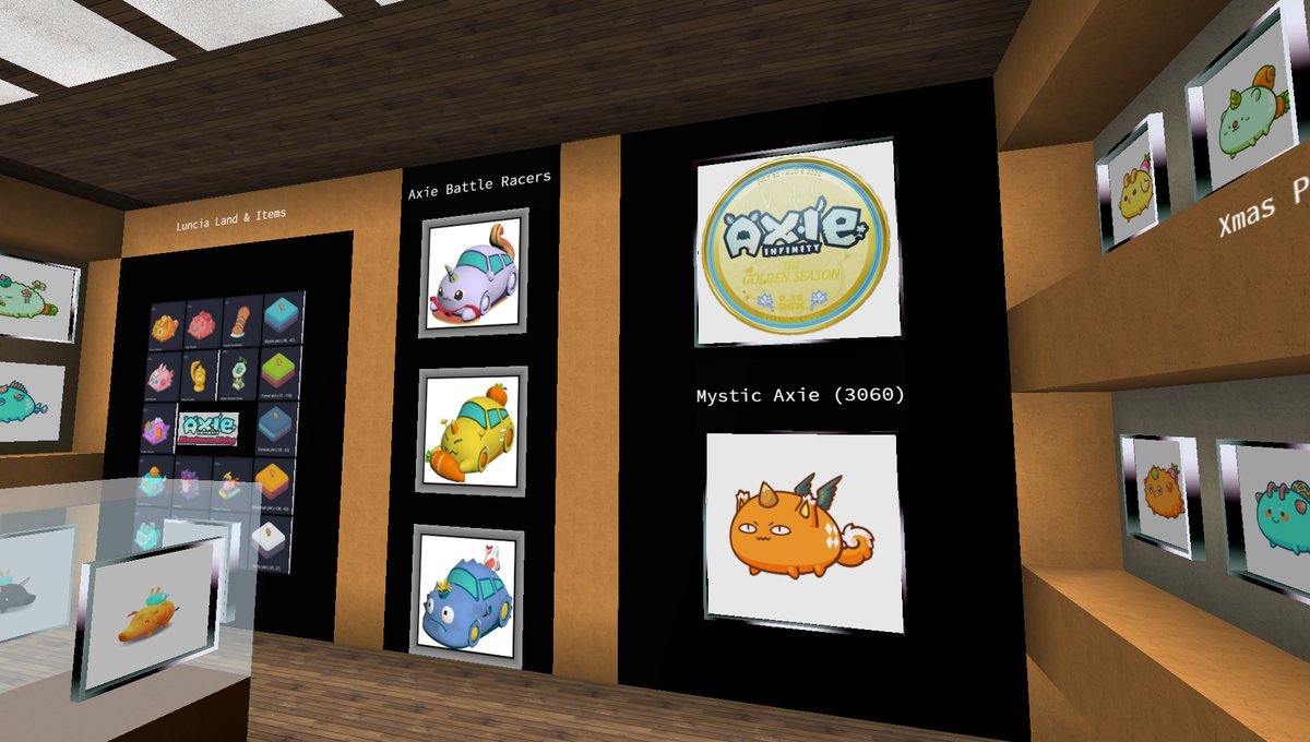 MetaBrookHawk's tweet photo. A lot of my @Ronin_Network lore is pre-ronin and revolved around the metaverse. My Axie showroom in @cryptovoxels #BROOKHAVENCV was πͺ#AXIESTRONG ππ¦
https://t.co/K6m1Z8A8ZU