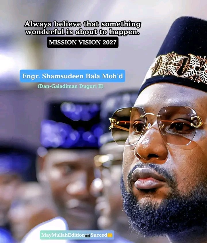 Every one is convinced you a the man for the Job.

Engr <a href="/shamsudeen_bala/">Shamsu Bala</a>  come and pilot the affairs Bauchi South.

INSHA ALLAHU 2027