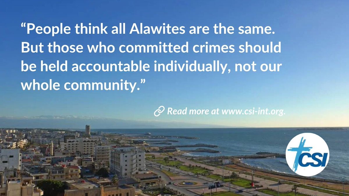 Christian Solidarity International (CSI) (@csi_humanrights) on Twitter photo For generations, the Alawite religious minority – 10% of Syria's population – has lived peacefully along Syria’s Mediterranean coast. But since March 2025, their world has turned upside down.
Read more from the survivors of the March massacres: csi-int.org/news/living-in… For generations, the Alawite religious minority – 10% of Syria's population – has lived peacefully along Syria’s Mediterranean coast. But since March 2025, their world has turned upside down.
Read more from the survivors of the March massacres: csi-int.org/news/living-in…