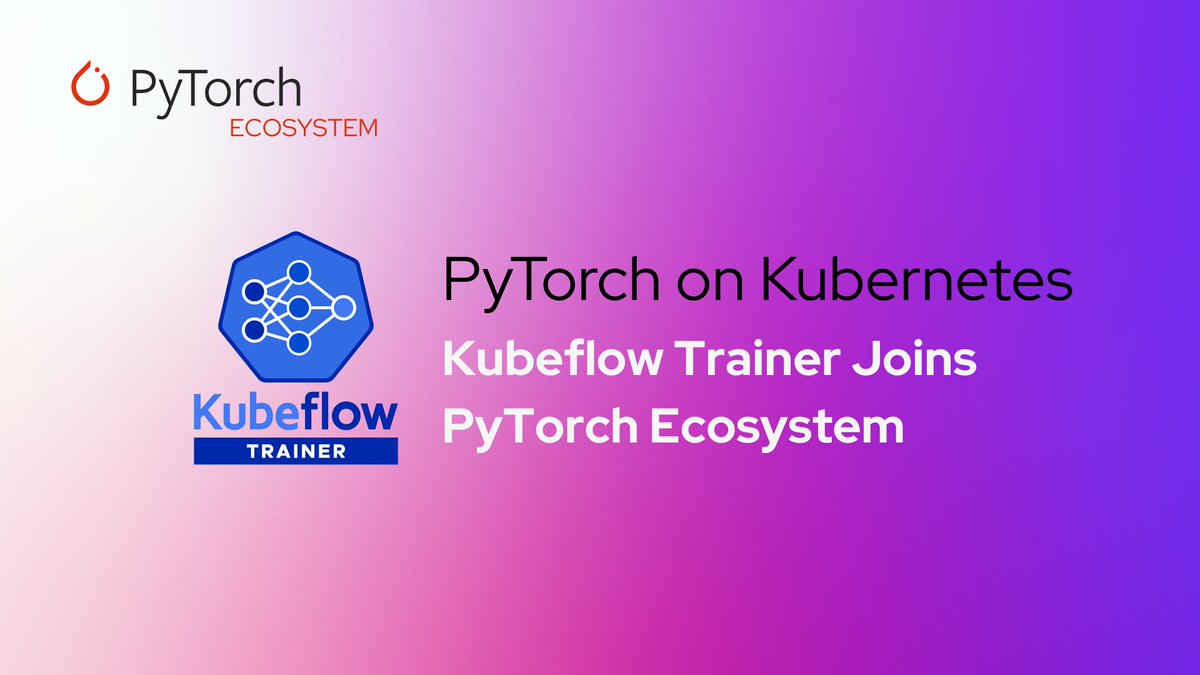 The Kubeflow Trainer project has been integrated into the PyTorch Ecosystem! This integration ensures that Kubeflow Trainer aligns with PyTorch’s standards and practices, giving developers a reliable, scalable, and community-backed solution to run PyTorch on Kubernetes. Kubeflow