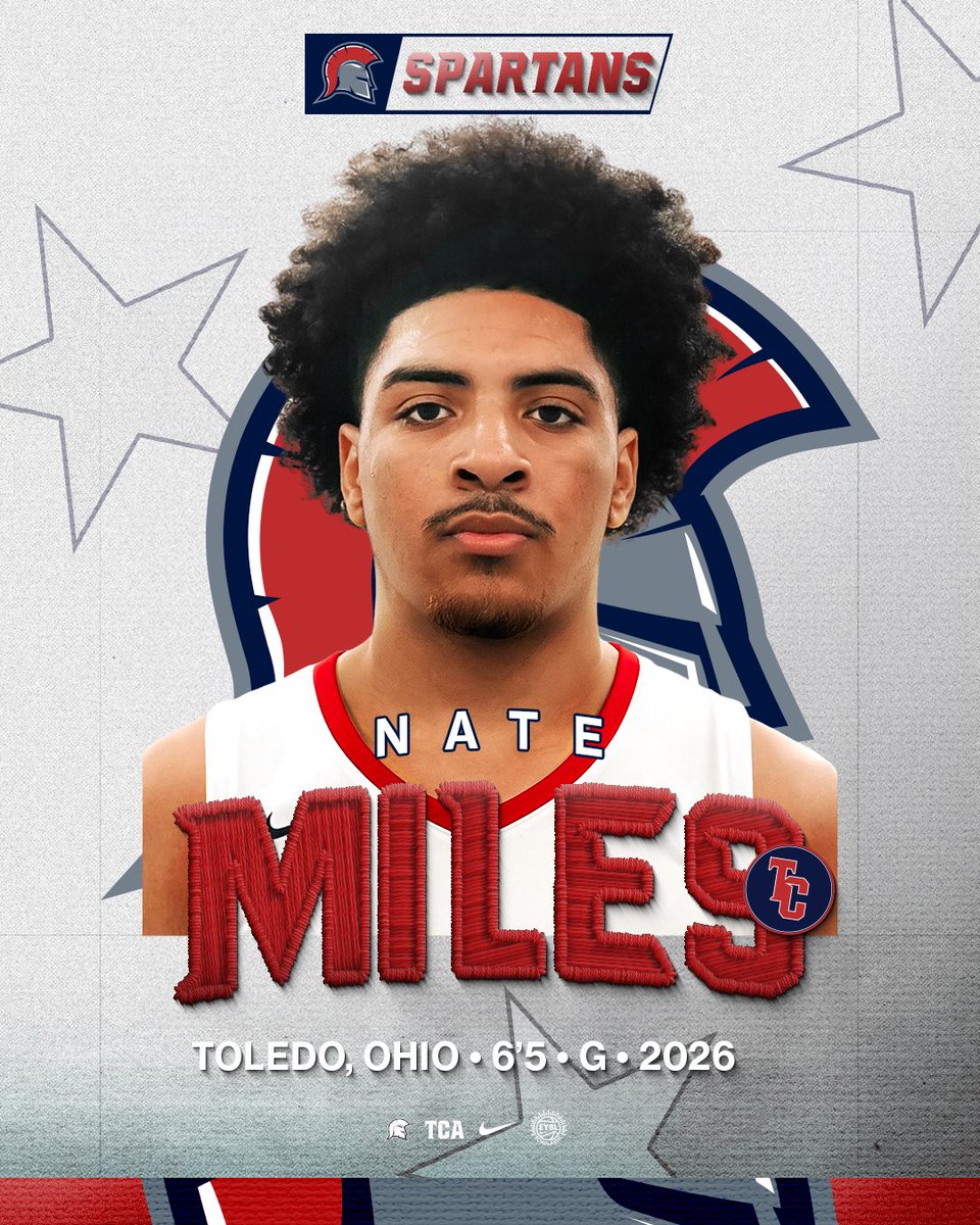 tcaspartanshoop's tweet image. Join us in welcoming 2026 G - Nate Miles to the Spartan Family!
A 6’5 guard from Toledo, Ohio, Nate lit it up this summer! Highly productive, averaging 25.6 PPG, 10.4 RPG. A tough, physical guard with a scorer’s mindset & elite rebounding ability!
Welcome to the family, Nate!
