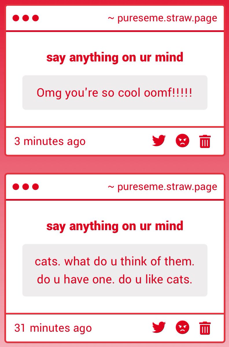 semedanshi's tweet image. 1. maybe syudou i like vkei bands & jpop
2. no!!!!! i have moved on from him completely
3. thank you oomf 🩶🩶
4. i like cats .. i have one☝️cat
pureseme.straw.page