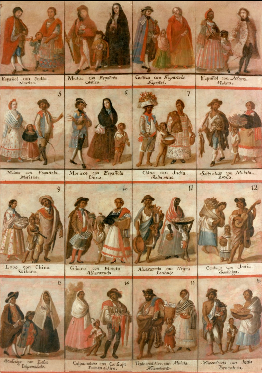 INEHRM's tweet photo. #HistoriaAfrodescendiente

Aunque la sociedad novohispana fue desigual, no funcionó como un sistema rígido de castas. La idea proviene de los cuadros de castas ilustrados, que mostraban “mezclas raciales” como “mulato”, “lobo” o “chino” para representar la vida en América. https://t.co/W2K3NvAOHv