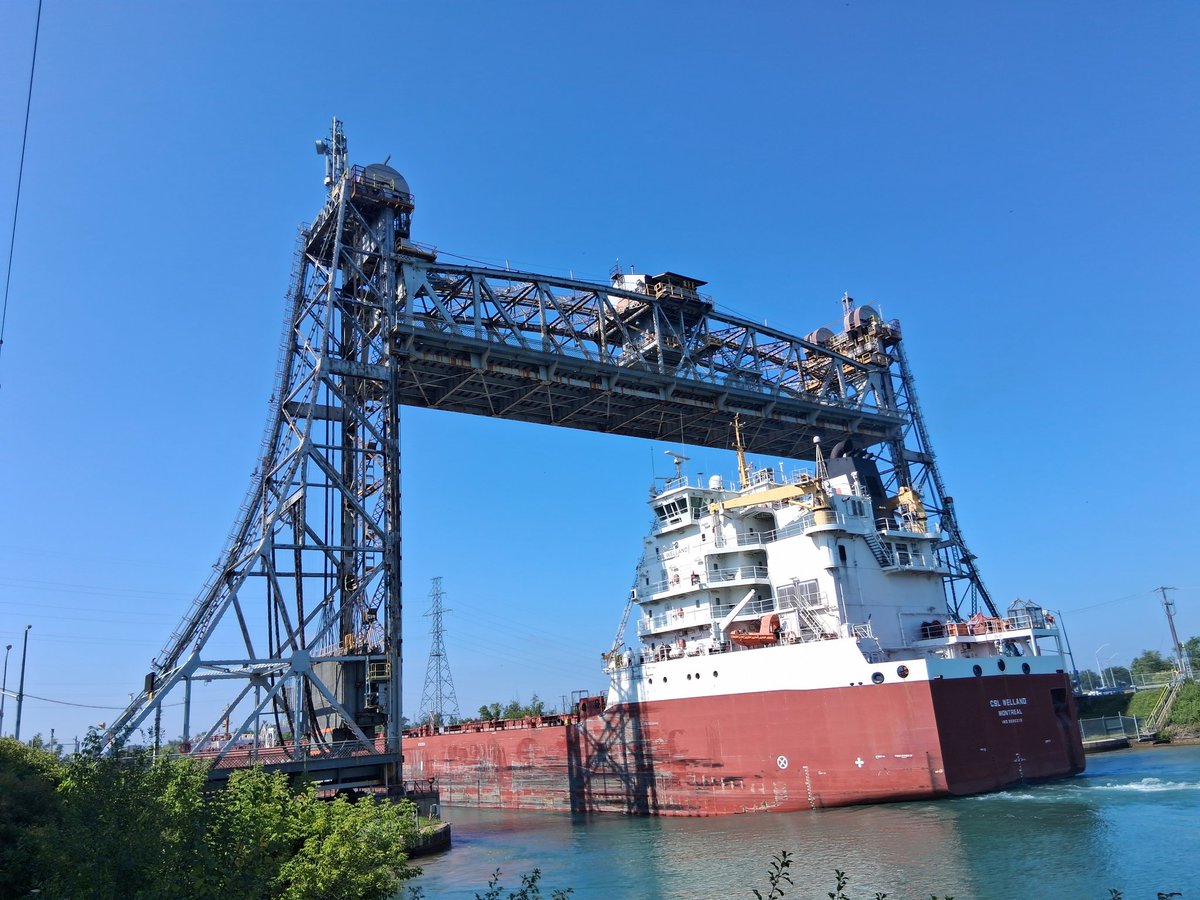 CSL Welland at Bridge 11 on the morning of July 28, 2025.