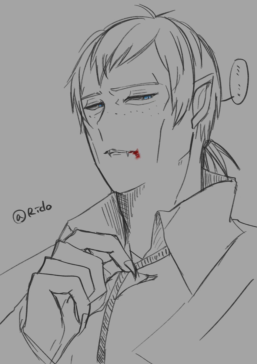 Rido1418's tweet image. おはヴェンパイア🧛‍♂️
朝は起きられないけど🩸があれば起きられるかもしれない