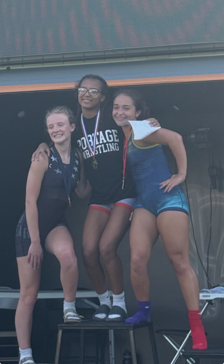 PortageLife's tweet image. No one does it like Portage Wrestling! Grace took home 1st place at South Bend yesterday, beating the heat with some friendly competition! 🤼‍♀️💪✨ @PORTAGEHS, @portageathleti1