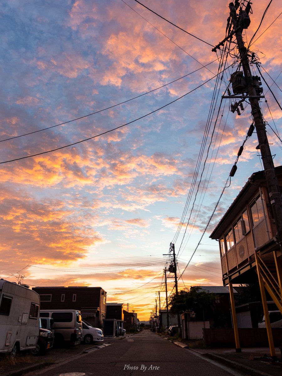 夕焼けが綺麗だった