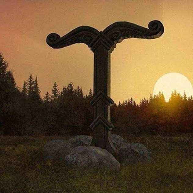 GermanPriestess's tweet image. The Irminsul still serves as a symbol of the World Tree and cosmic order, connecting the earthly, celestial and underworld realms. It represents the axis mundi and the spiritual unity of the Germanic tribes.