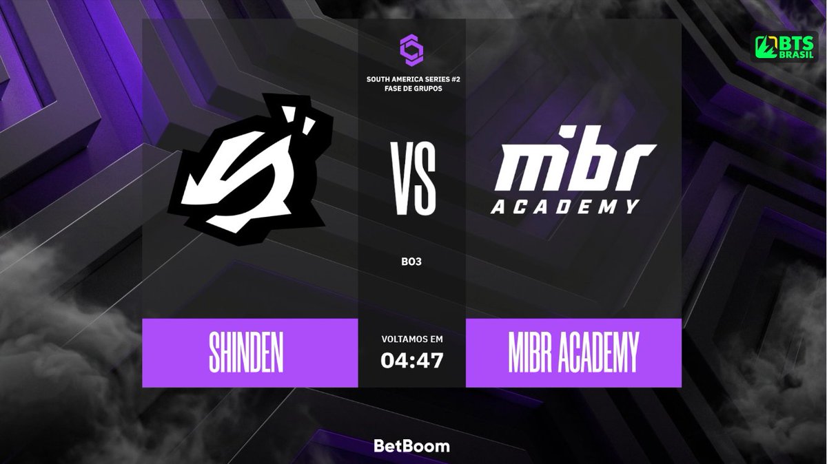 Última MD3 do dia tá começando: <a href="/MIBR/">MADE IN BRAZIL.</a> academy vs Shinden!

🟣 twitch.tv/btsbrasilfps
🟢 kick.com/btsbrasilfps
🔴 youtube.com/@BTSBrasilTV