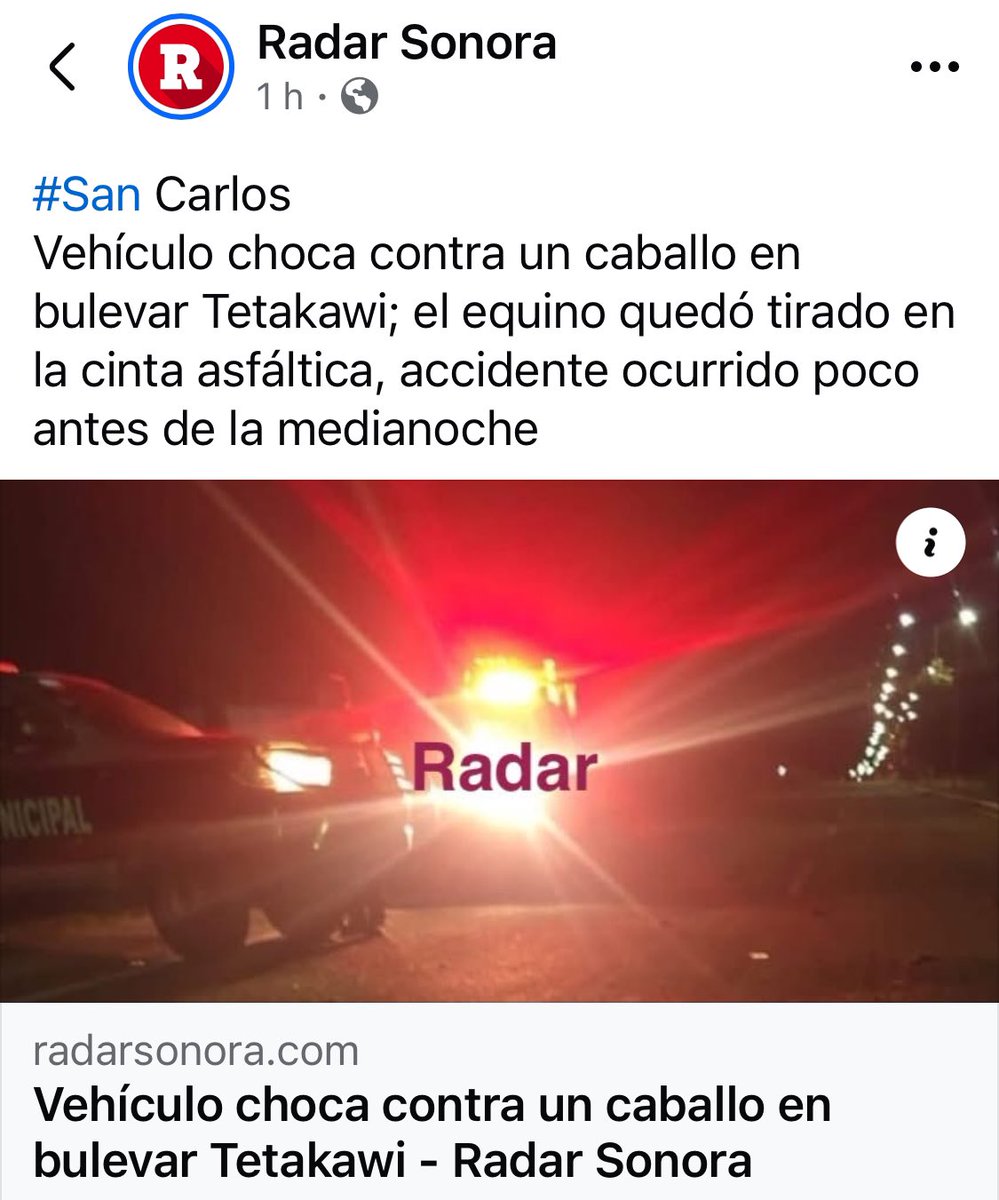 El Viejón de San Carlos (@elviejonsc) on Twitter photo Buen día <a href="/karlacordova15/">DRA. KARLA CÓRDOVA GONZÁLEZ</a> <a href="/AlfonsoDurazo/">Alfonso Durazo</a> , hoy súmale un choque más y un caballo menos… llevamos 121 accidentes en este año. Buen día <a href="/karlacordova15/">DRA. KARLA CÓRDOVA GONZÁLEZ</a> <a href="/AlfonsoDurazo/">Alfonso Durazo</a> , hoy súmale un choque más y un caballo menos… llevamos 121 accidentes en este año.
